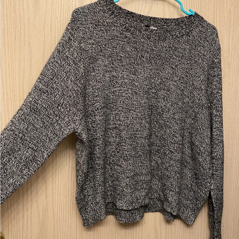 Divided by H&M Sweater Size XL - black and white woven - Grey look